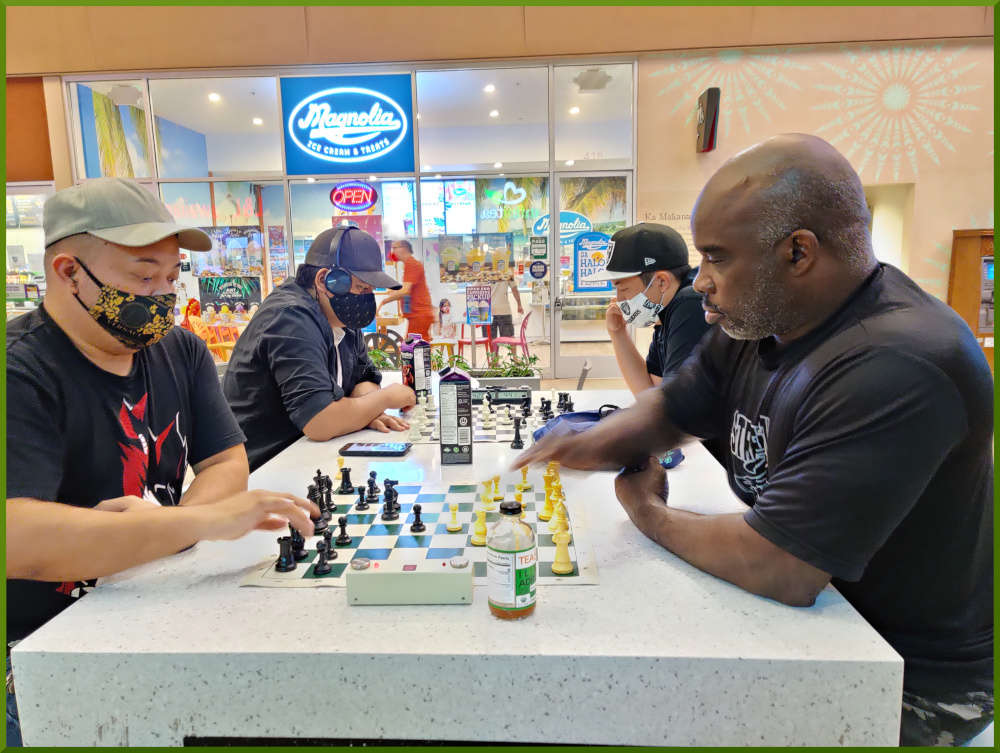 March 30th, 2021. Jeremy challenges Ramon (near board). Nick takes on Shaun (far board).