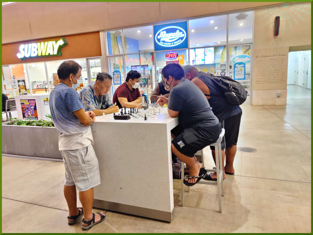 June 1st, 2021. Chess meetup at Ka Makana Alii.