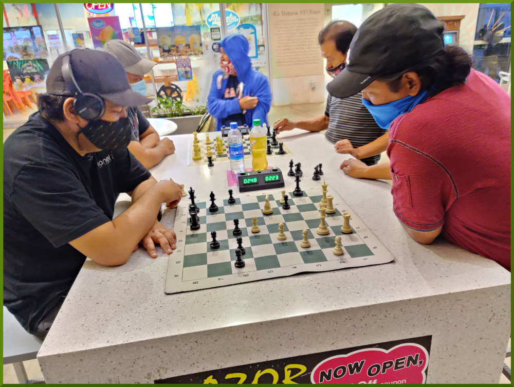 February 2, 2021. Ka Makana Alii chess meetup.