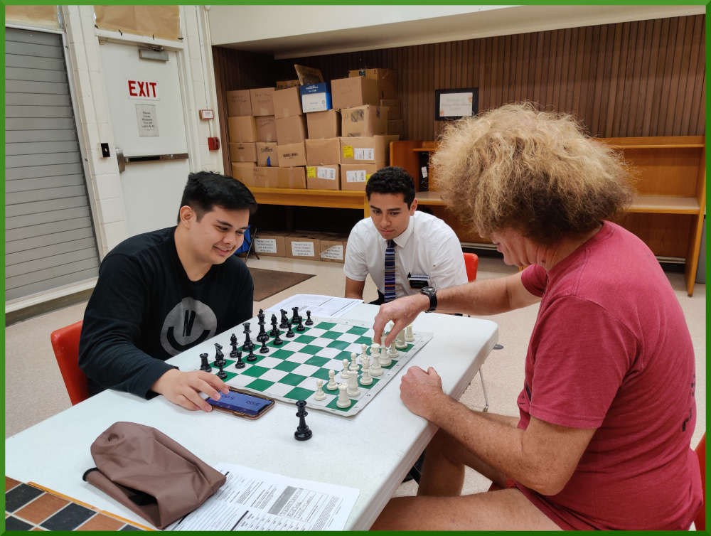 March 3, 2021. Chess meetup at Wahiawa Public Library.