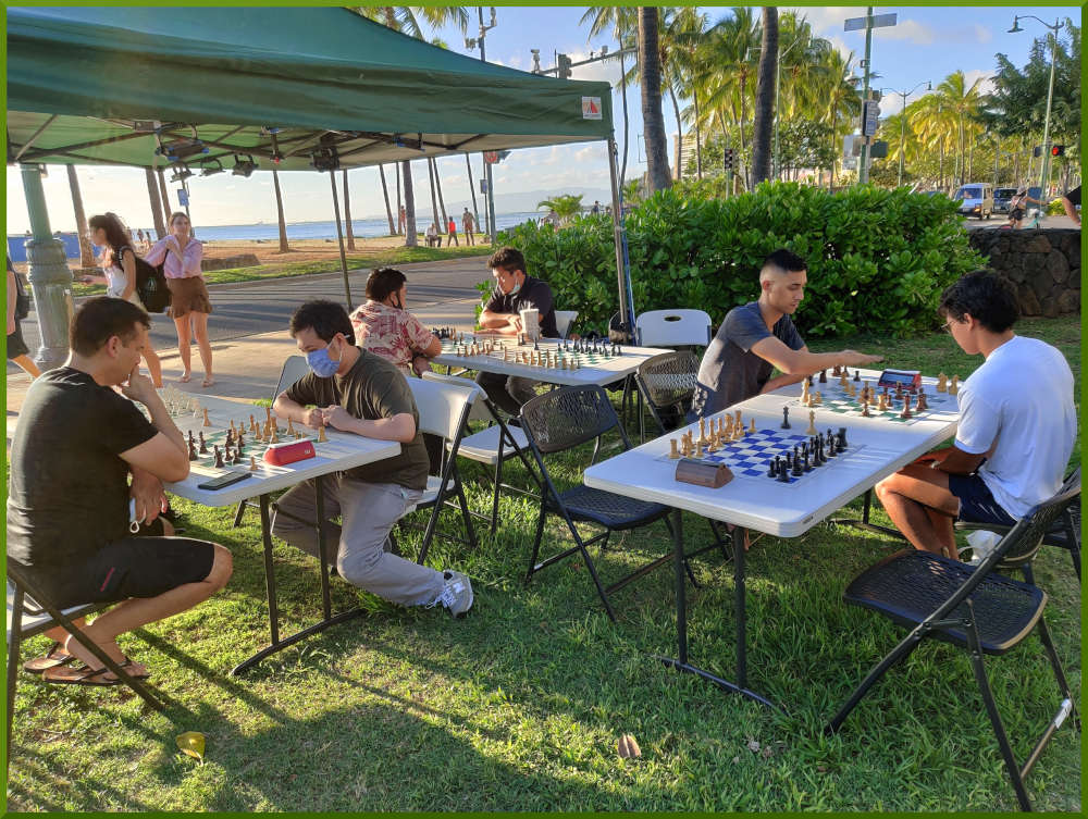 December 11th, 2021. Honolulu Zoo chess meetup.