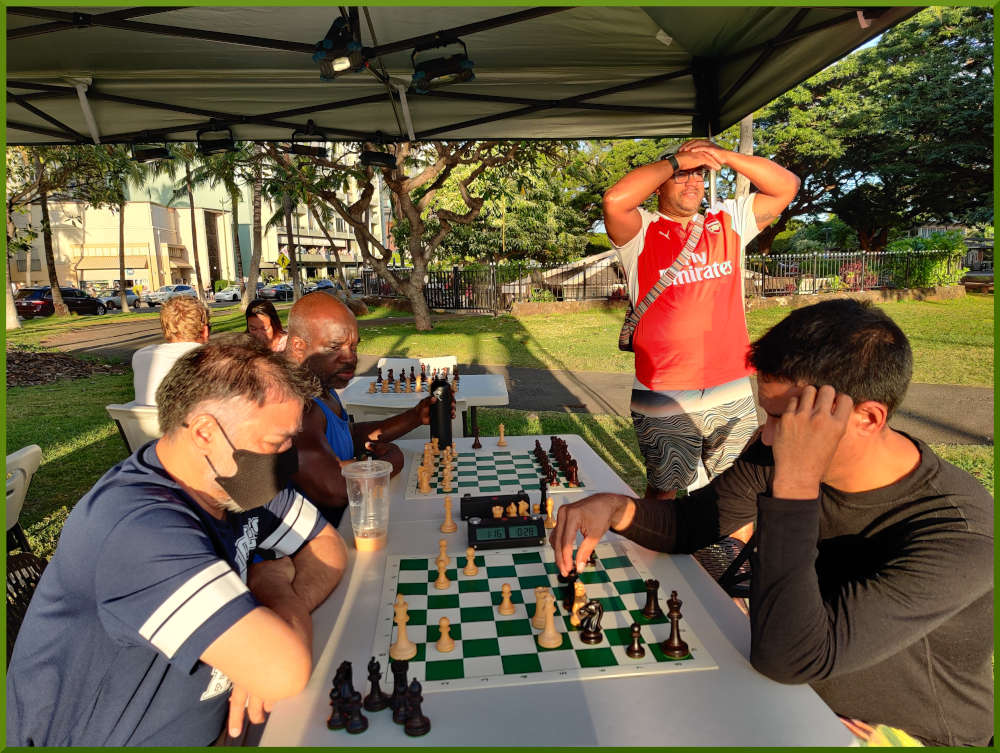 January 29th, 2022. Honolulu Zoo chess meetup.