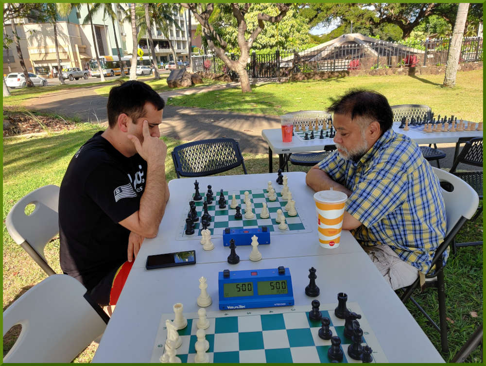 March 19th, 2022. Honolulu Zoo chess meetup.