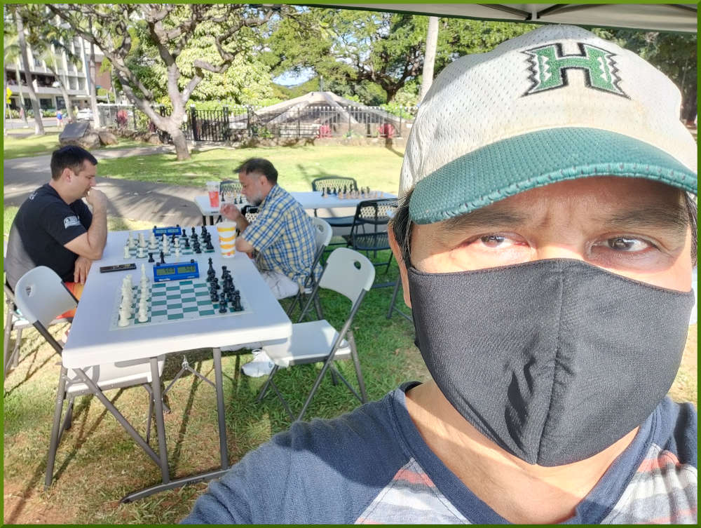 March 19th, 2022. Honolulu Zoo chess meetup.