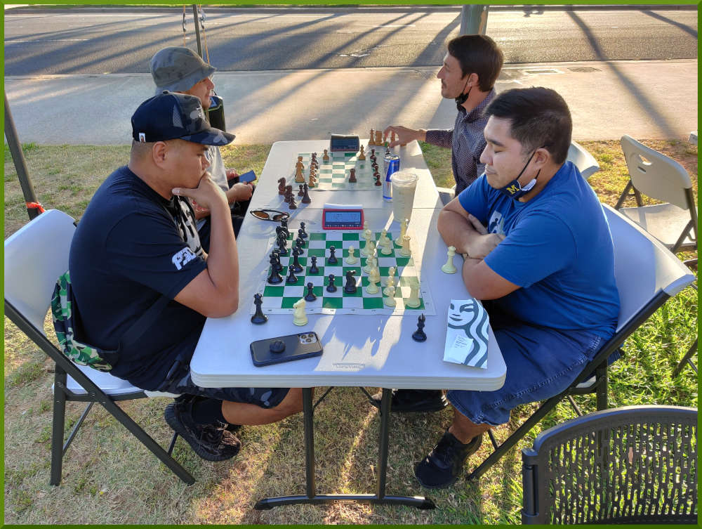 March 19th, 2022. Honolulu Zoo chess meetup.