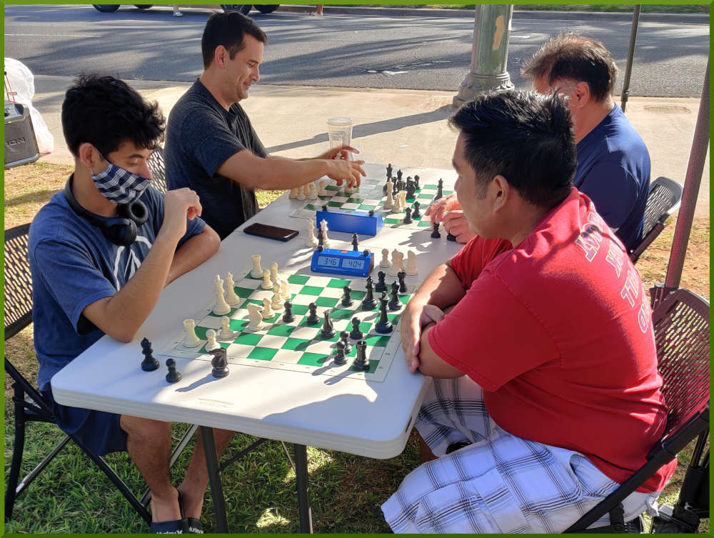 May 14th, 2022. Honolulu Zoo chess meetup.