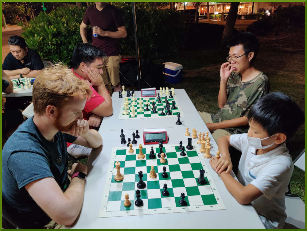 May 14th, 2022. Honolulu Zoo chess meetup.