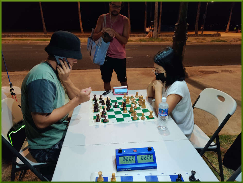 May 14th, 2022. Honolulu Zoo chess meetup.