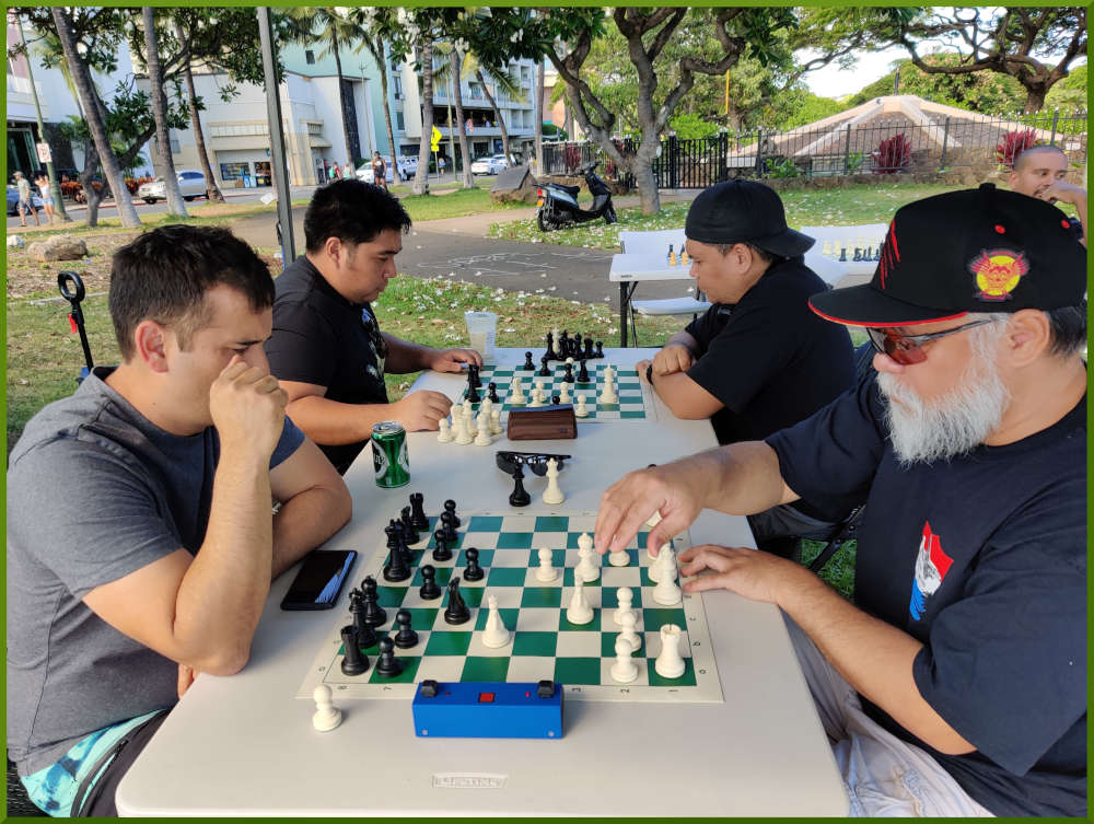 July 9th, 2022. Honolulu Zoo chess meetup.