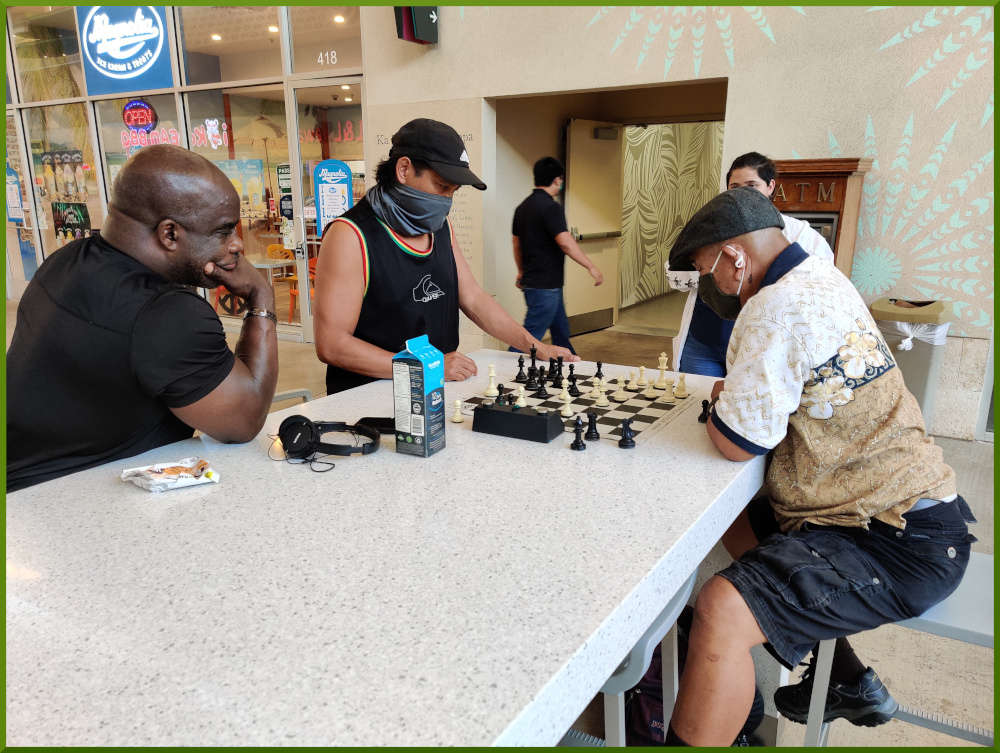 August 3rd, 2021. Ka Makana Alii chess meetup.