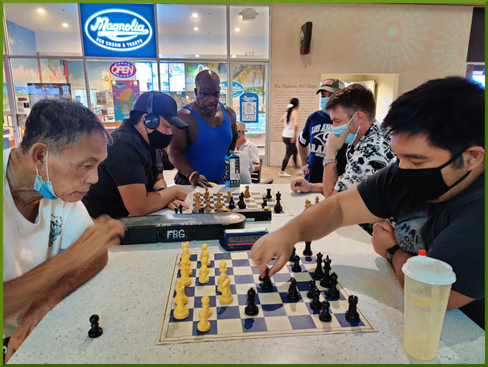 August 10th, 2021. Ka Makana Alii chess meetup.