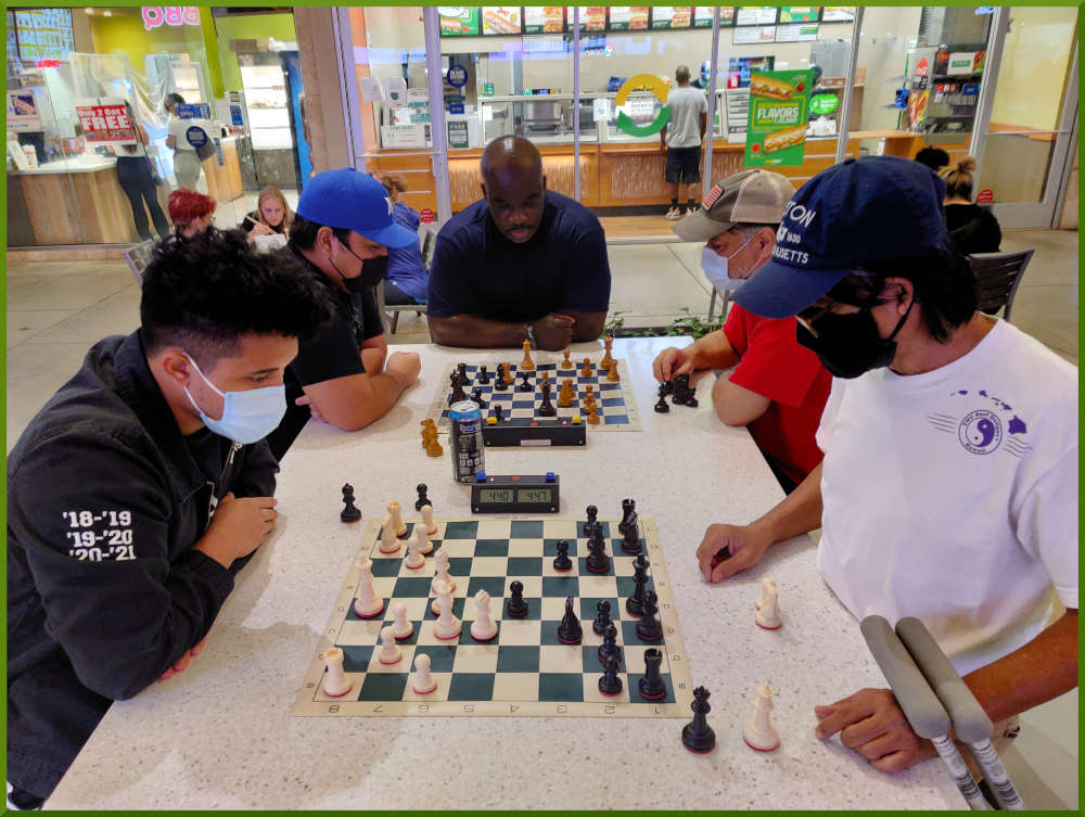 October 12th, 2021. Ka Makana Alii chess meetup.