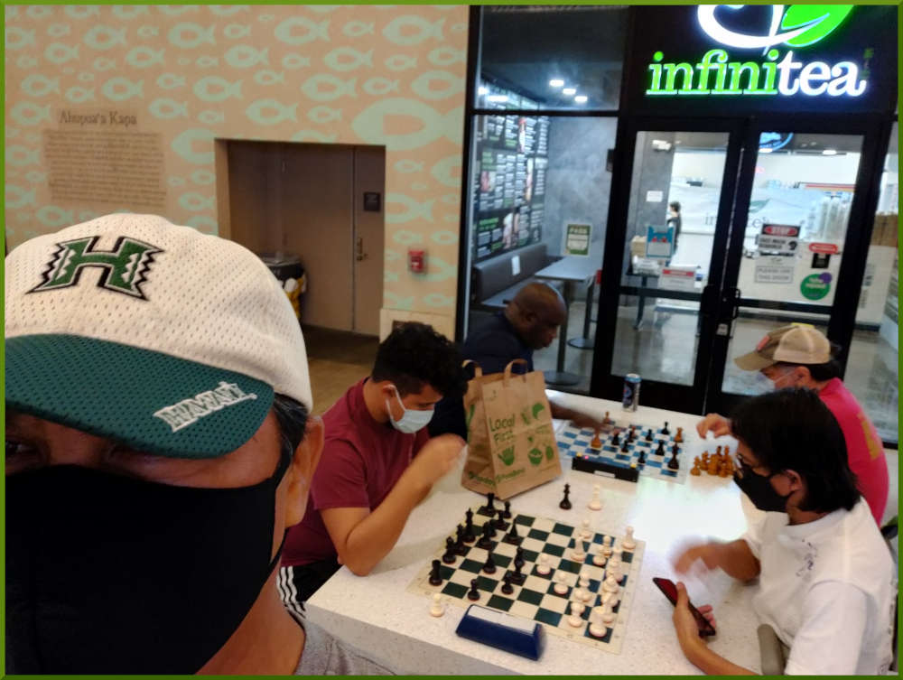 October 19th, 2021. Ka Makana Alii chess meetup.