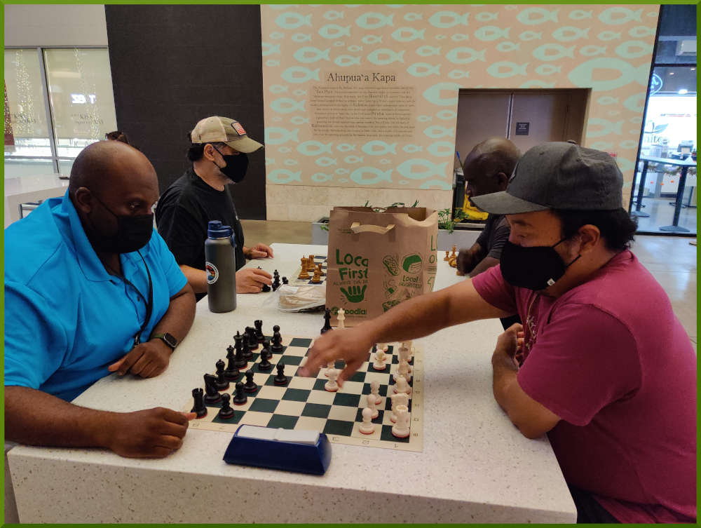 October 26th, 2021. Ka Makana Alii chess meetup.