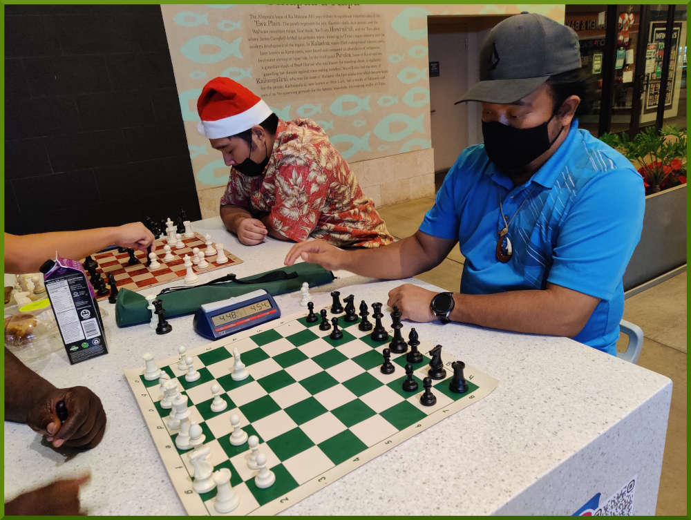 December 14th, 2021. Ka Makana Alii chess meetup.
