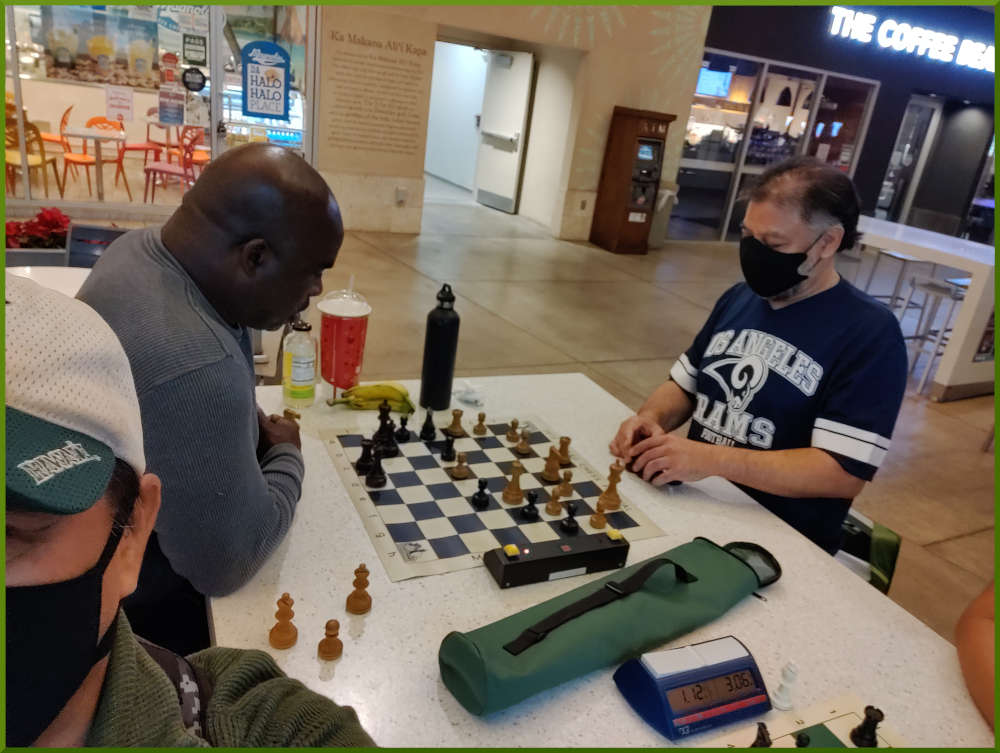 December 21st, 2021. Ka Makana Alii chess meetup.