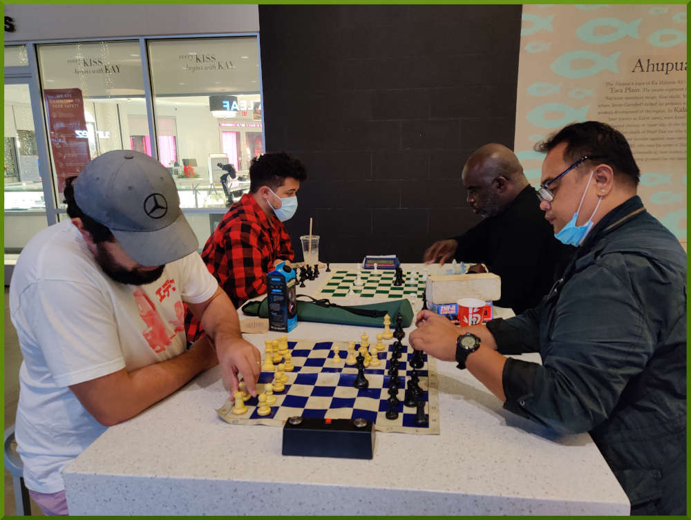 January 4th, 2022. Ka Makana Alii chess meetup.