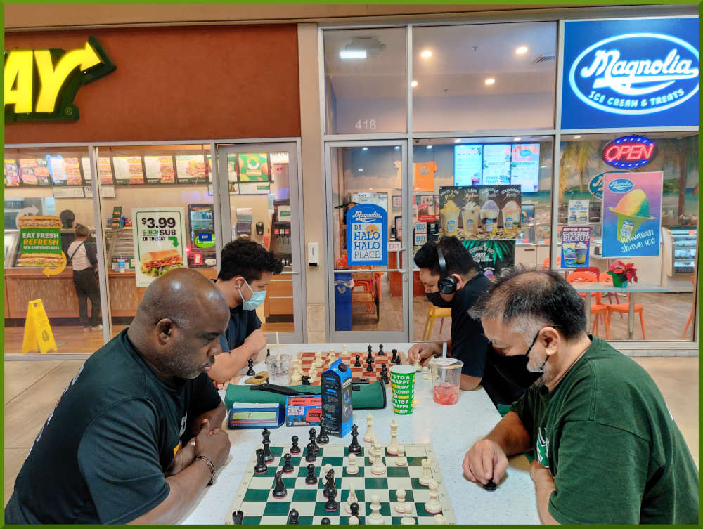 January 25th, 2022. Ka Makana Alii chess meetup.