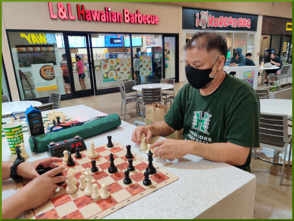 January 25th, 2022. Ka Makana Alii chess meetup.