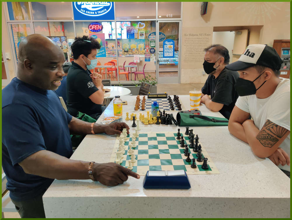 February 1st, 2022. Ka Makana Alii chess meetup.