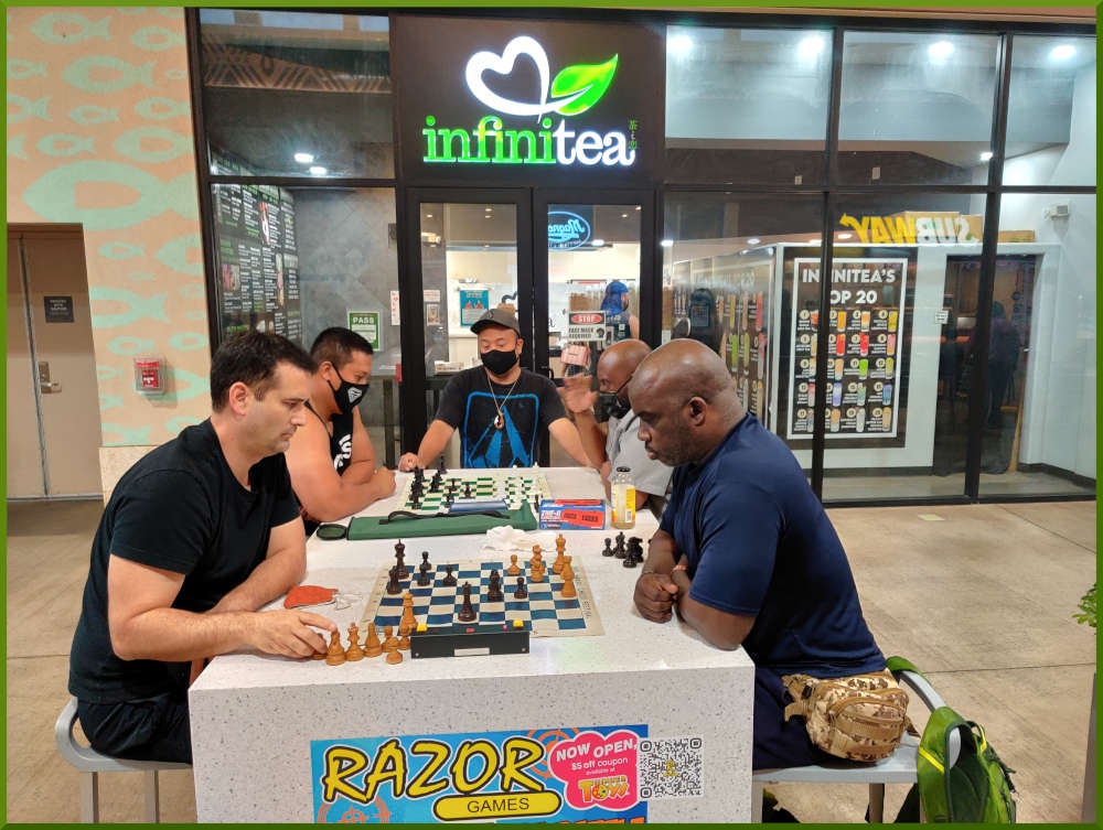 February 8th, 2022. Ka Makana Alii chess meetup.