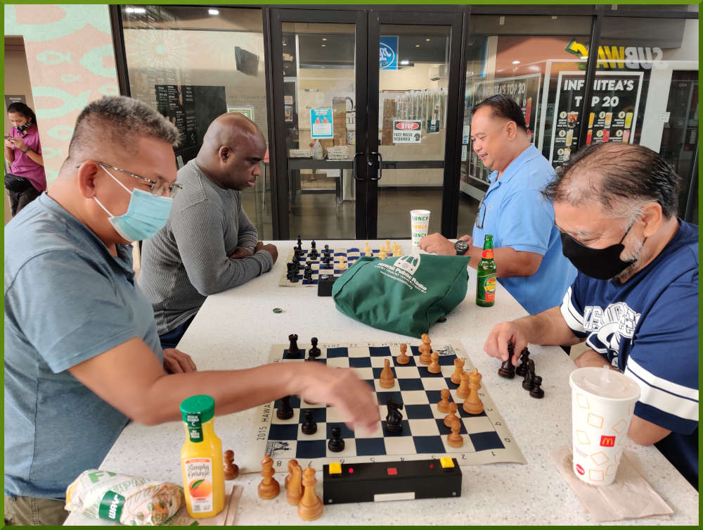 February 15th, 2022. Ka Makana Alii chess meetup.