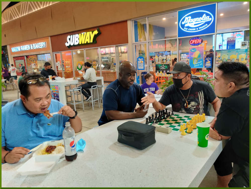 March 8th, 2022. Ka Makana Alii chess meetup.