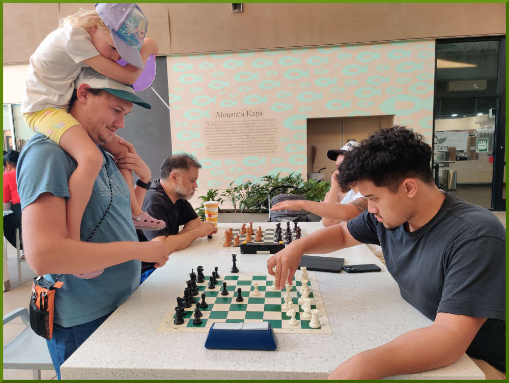 April 12th, 2022. Ka Makana Alii chess meetup. 