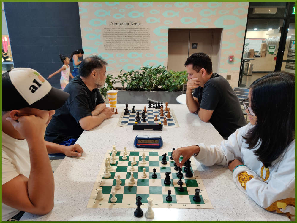 April 12th, 2022. Ka Makana Alii chess meetup. 