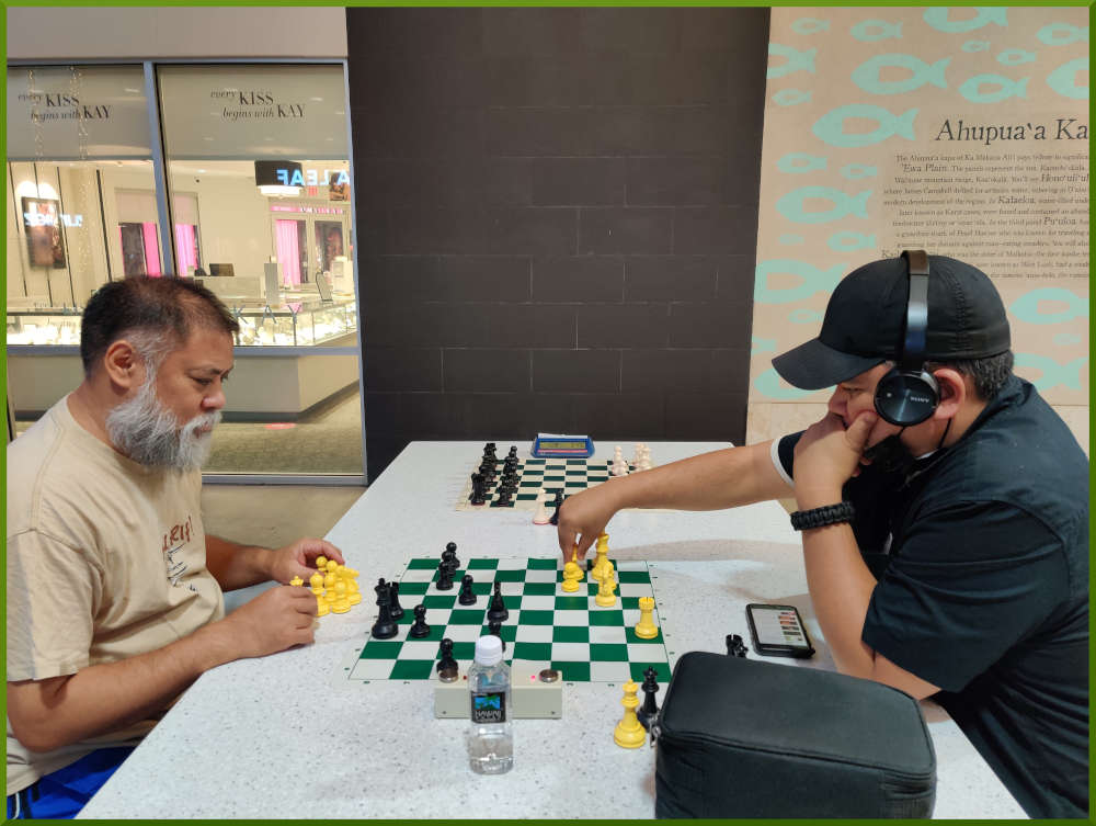 July 12th, 2022. Ka Makana Alii chess meetup. Chet vs Nick.