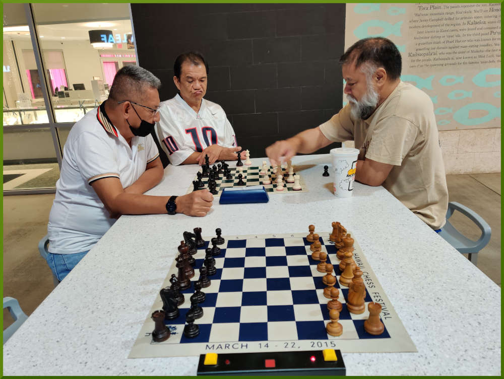July 19th, 2022. Ka Makana Alii chess meetup. Ceasar vs Chet.