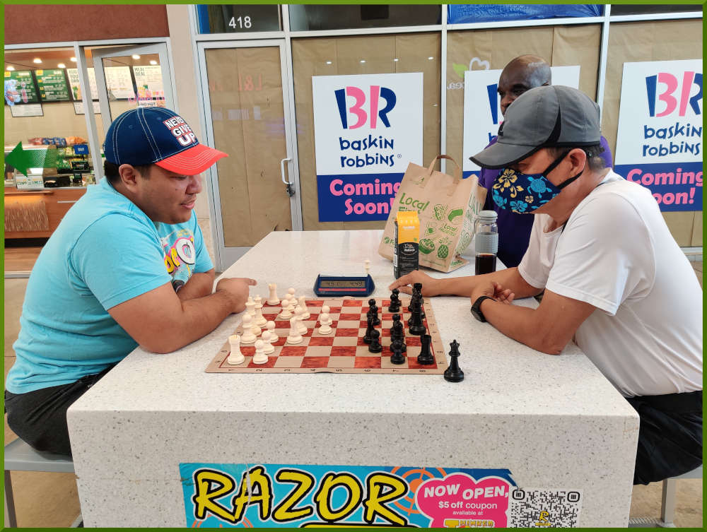 August 9th, 2022. Ka Makana Alii chess meetup. Ceazar vs Edgar.