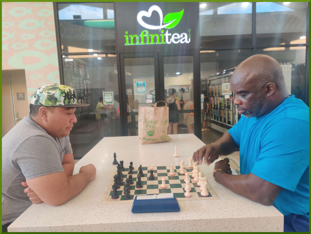 September 6th, 2022. Ka Makana Alii chess meetup. Ceazar vs Ramon.