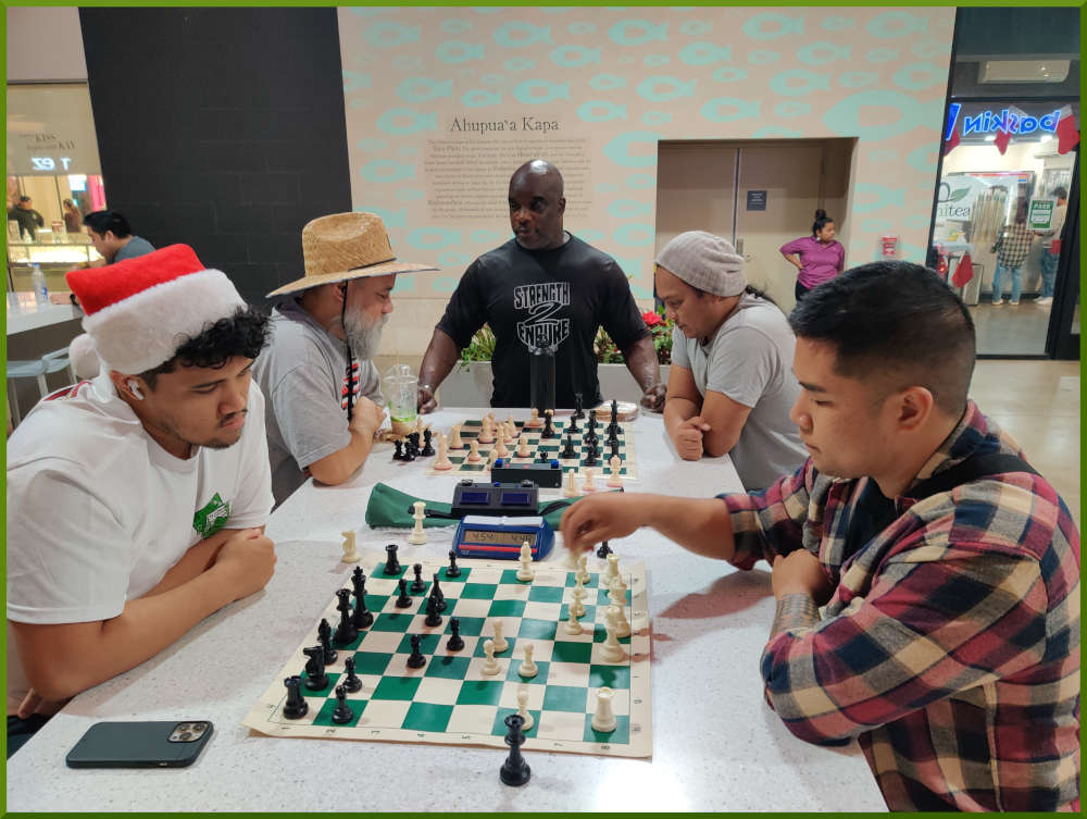 December 20th, 2022. Ka Makana Alii chess meetup. 