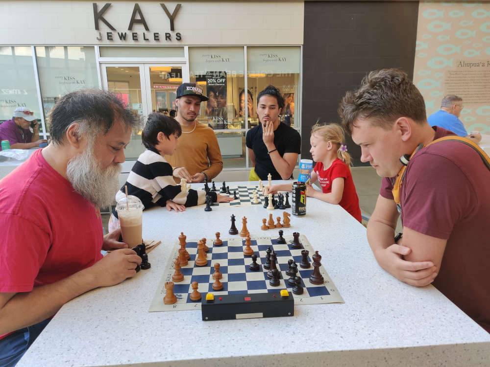 March 7, 2023. Ka Makana Alii chess meetup.