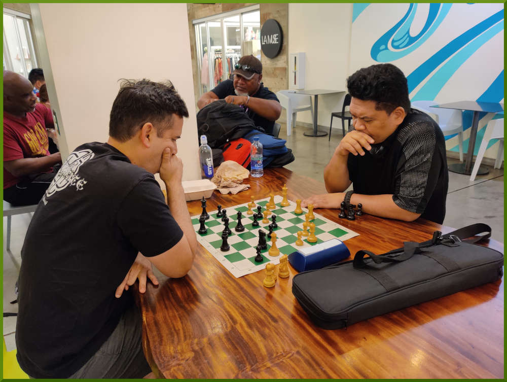 August 4th, 2022. Inaugural chess meetup at Kakaako South Shore Market.