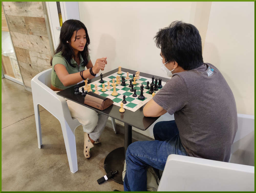 August 11th, 2022. Chess meetup at Kakaako South Shore Market.