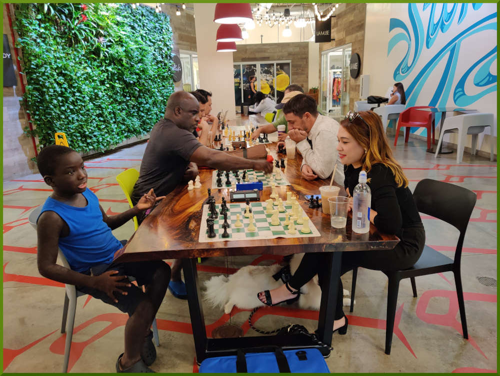 September 16th, 2022. Chess meetup at Kakaako South Shore Market.