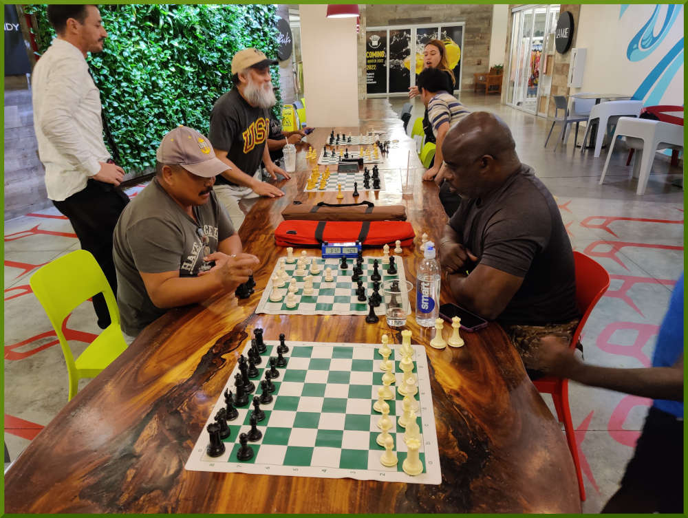 September 16th, 2022. Chess meetup at Kakaako South Shore Market.