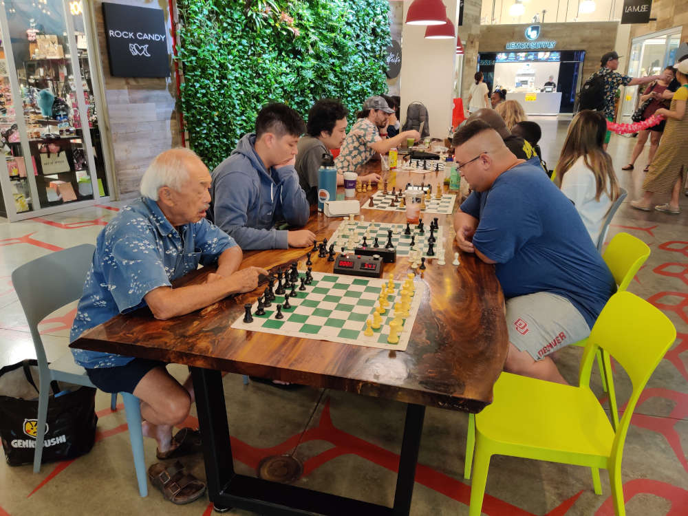 May 5, 2023. Chess meetup at Kakaako South Shore Market.