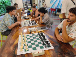 November 3, 2023. Chess meetup at Kakaako South Shore Market.