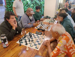 December 1, 2023. Chess meetup at Kakaako South Shore Market.