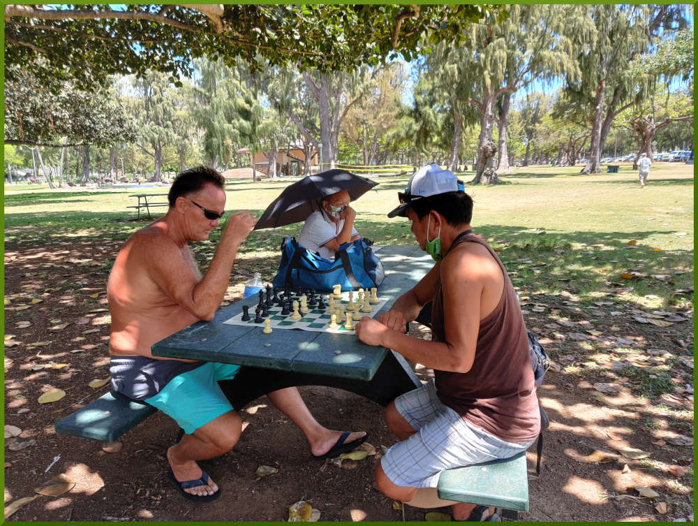 June 5th, 2021. Kapiolani park chess meetup.