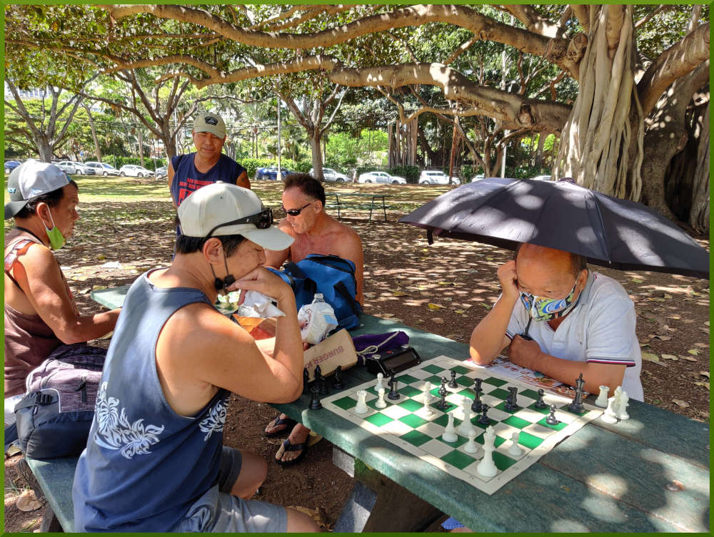 June 5th, 2021. Kapiolani park chess meetup.