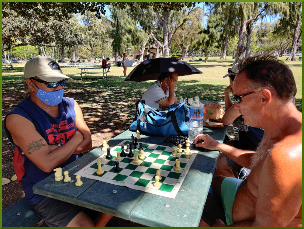 June 5th, 2021. Kapiolani park chess meetup.