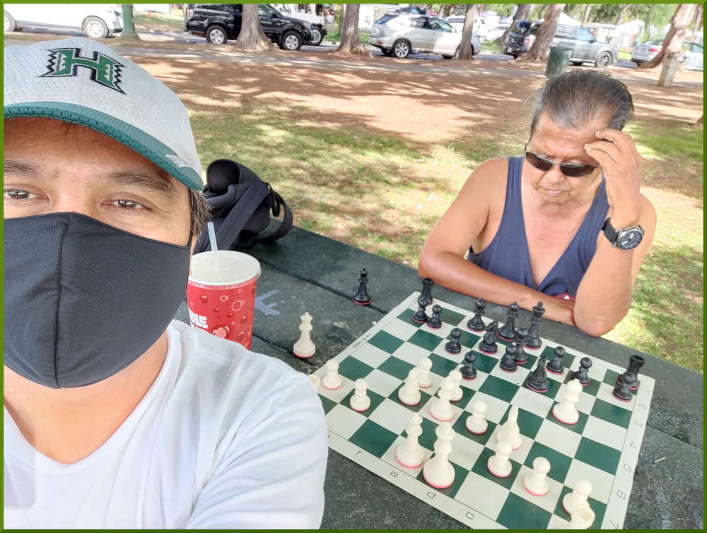 October 16th, 2021. Kapiolani park chess meetup.