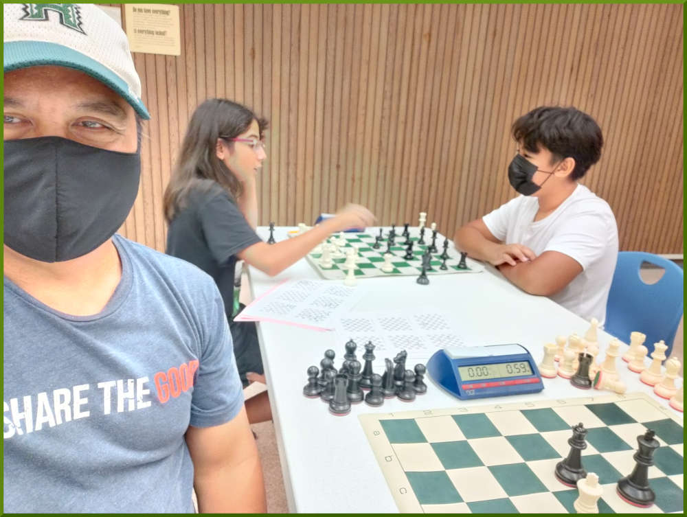 June 2, 2022. Chess meetup at Wahiawa Public Library.