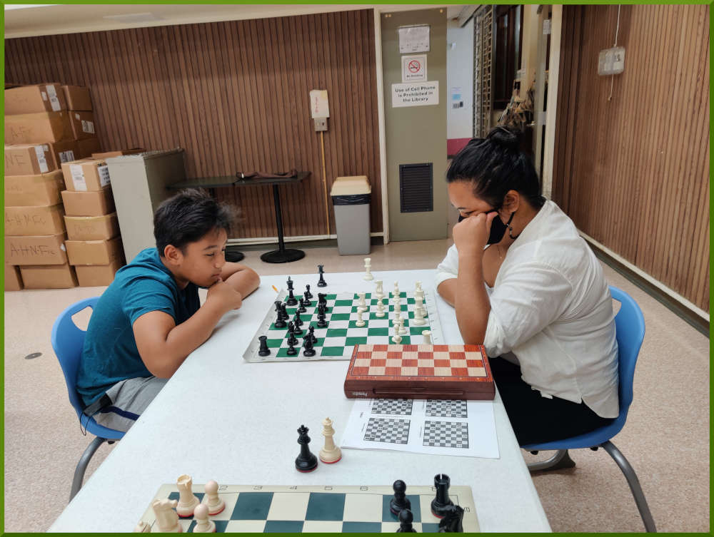 June 30, 2022. Chess meetup at Wahiawa Public Library.