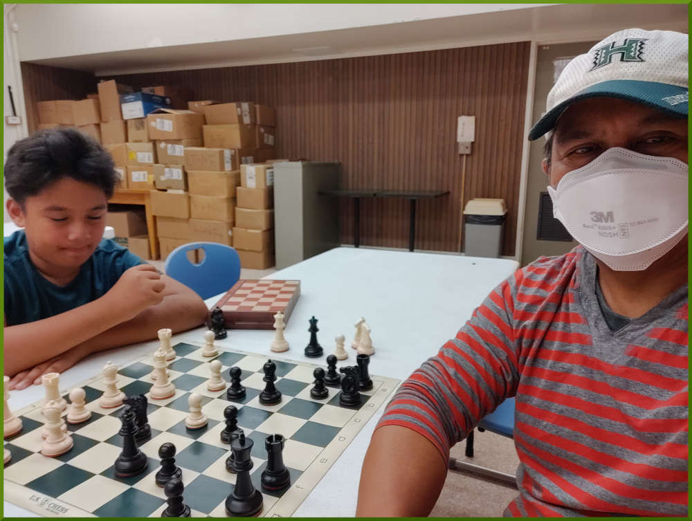 June 30, 2022. Chess meetup at Wahiawa Public Library.