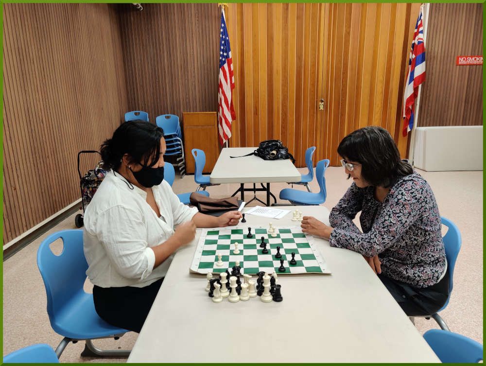 August 18, 2022. Chess meetup at Wahiawa Public Library.